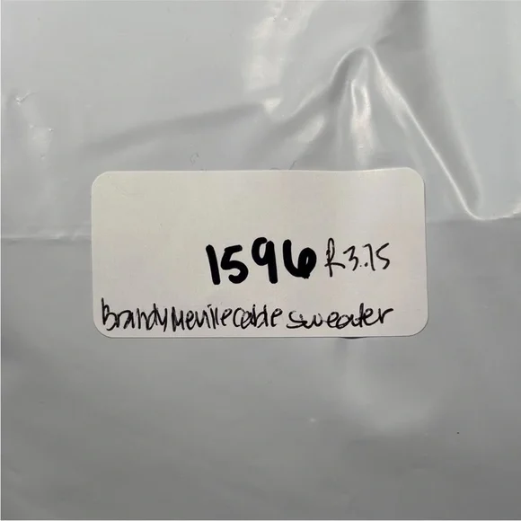 Brandy Melville Cable Knit Sweater Women’s One Size Brown Heavy Wool Blend - Picture 9 of 9